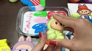 اسلایم لابوبو!!! مخلوط کردن چیزهای مختلف در اسلایم کیسهای!!