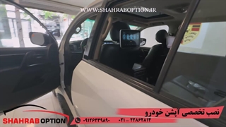 نصب آپشنهای فابریک تویوتا لندکروز آینه تاشوبرقی پاورویندز فابریک و مانیتور اندروید کارپلی دار