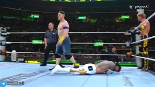 جان سینا و لوگان پاول VS کودی رودز و جی اوسو با گزارش فارسی