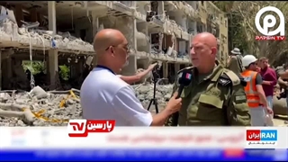 اظهارنظر سخنگوی فارسی زبان ارتش اسراییل درباره نحوه اصابت موشک های ج.ا و میزان خسارات وارده !!