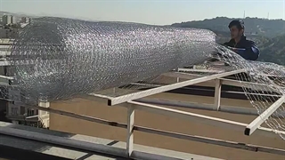 نصب توری پاسیو نورگیر حیات خلوت